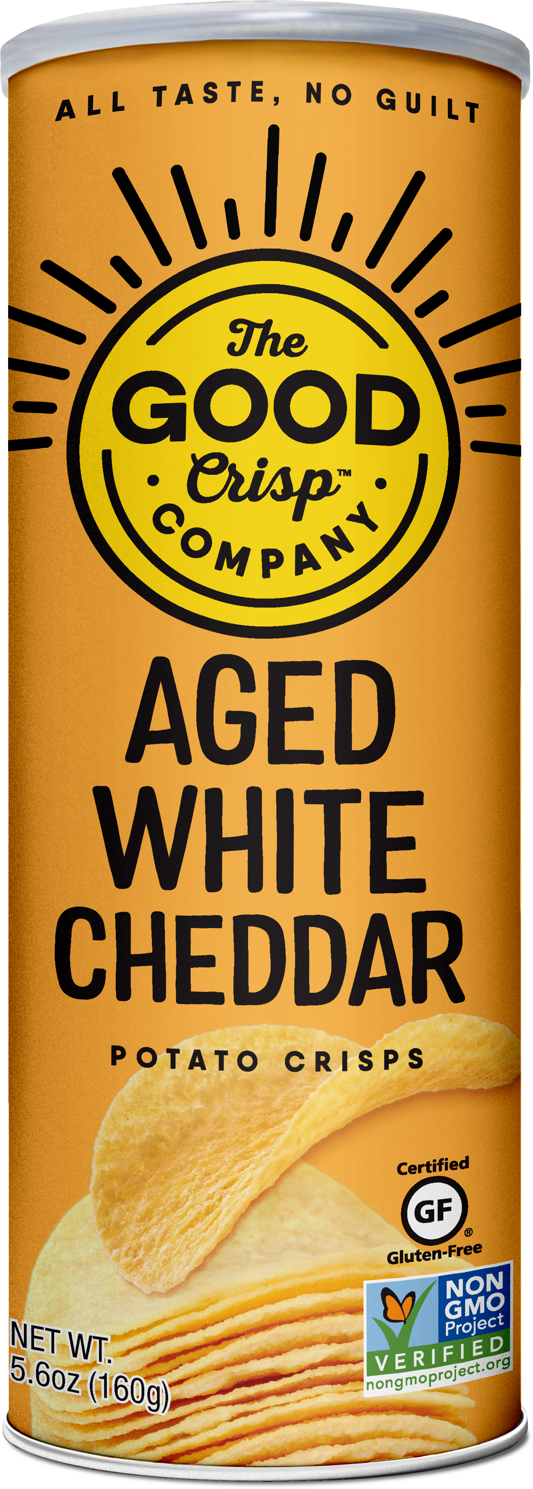 Aged White Cheddar Chips - Tall Cans