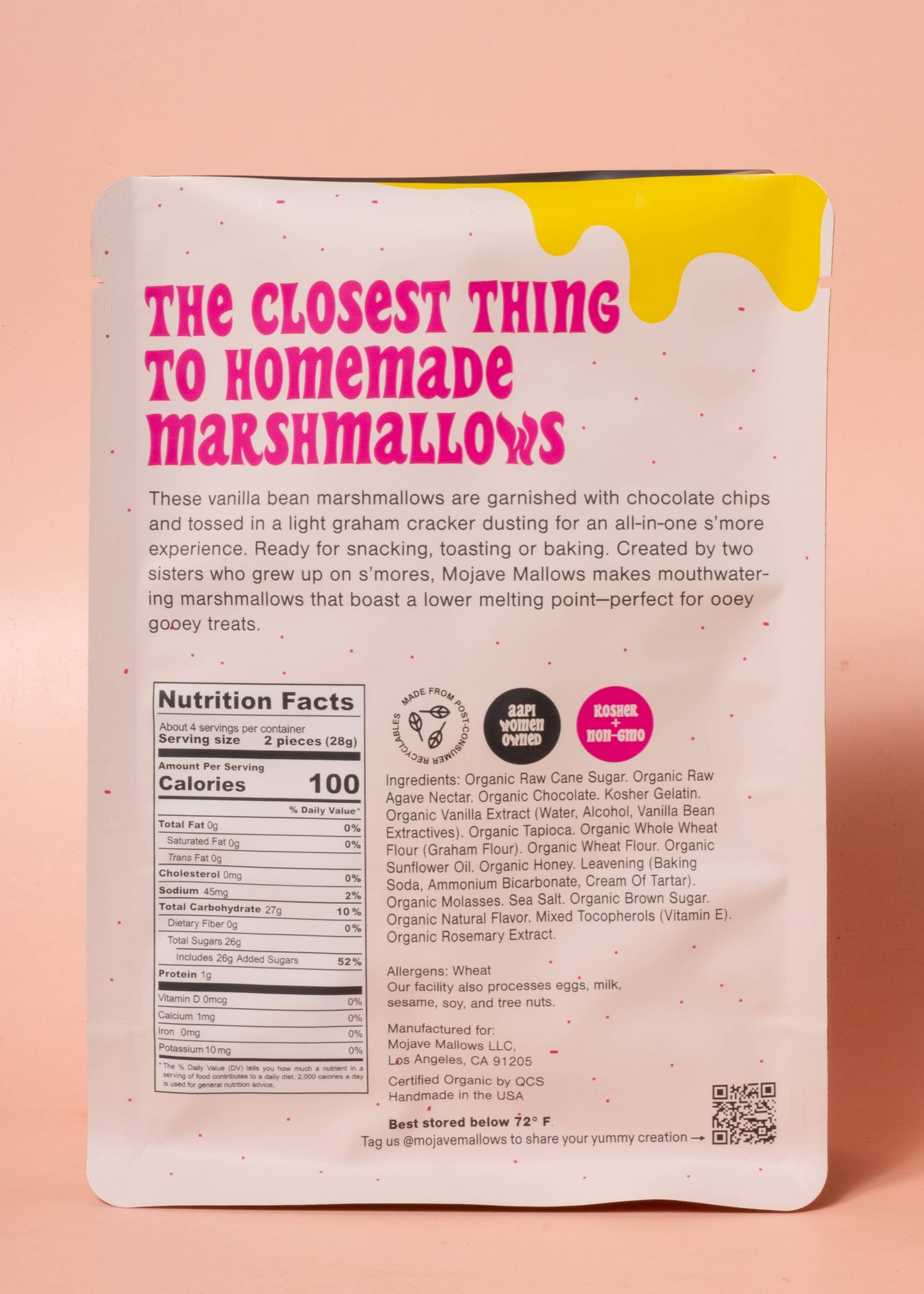 S'more Speckled Marshmallows - Organic / Wholesome / Snack