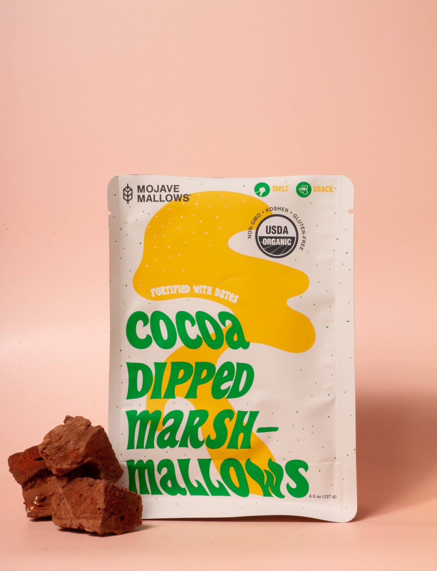 Cocoa Dipped Marshmallows - Organic / Non-GMO / Gluten-Free