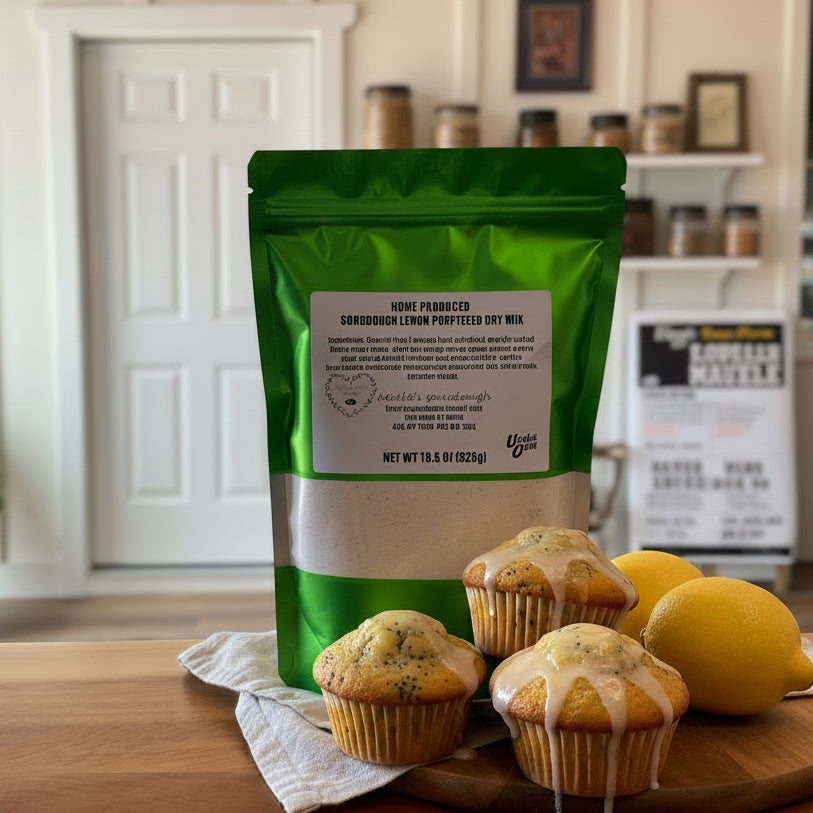 Sourdough Lemon Poppy Muffin Mix