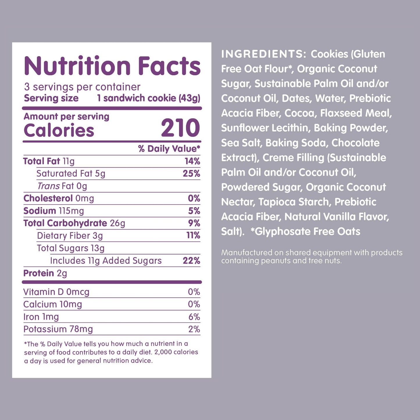 Cookies & Creme Sandwiches - 3 PK Box