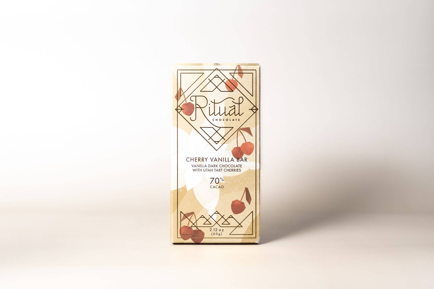 Cherry Vanilla Dark Chocolate Bar 70% Cacao