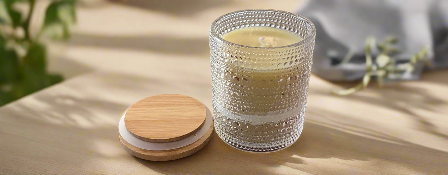 8oz Tallow Candle Textured JAR