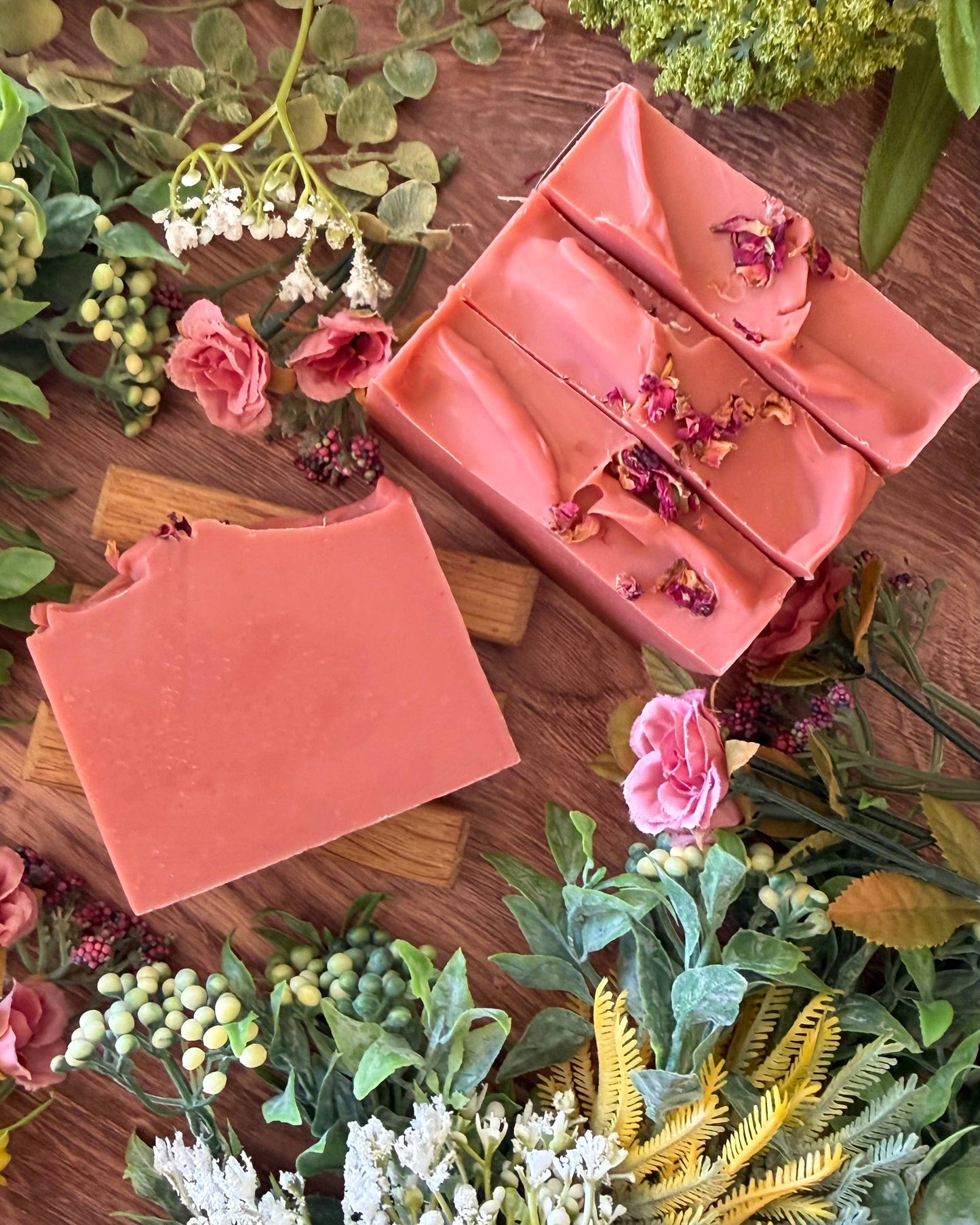 Rose Petal Handmade Soap Bar | Floral Artisan Soap