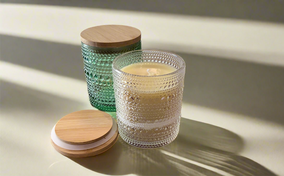 8oz Tallow Candle Textured JAR