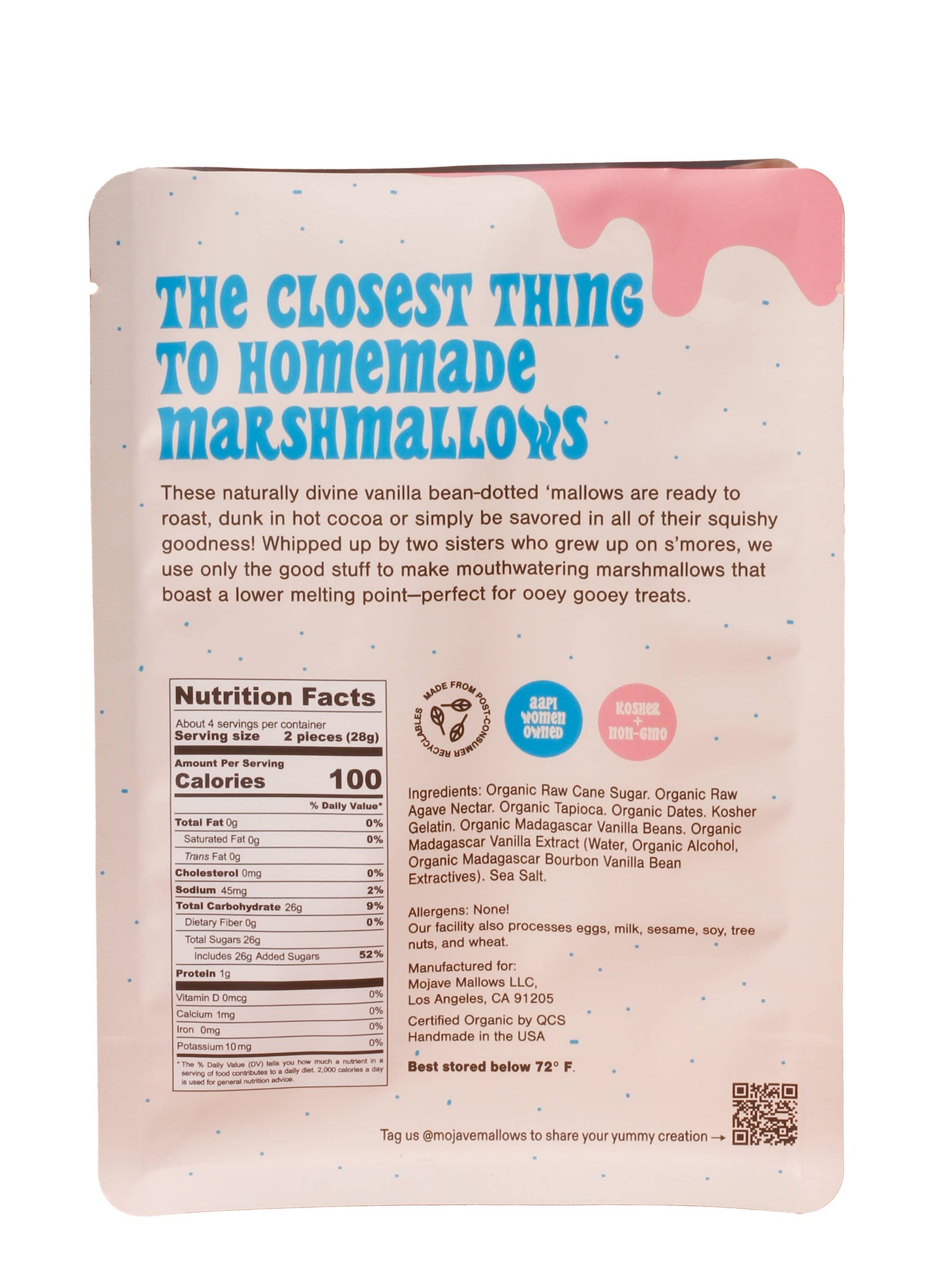 Organic Mallows - Vanilla Bean