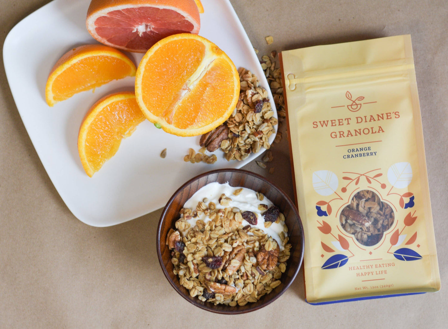 Orange Cranberry All Natural and Organic Granola