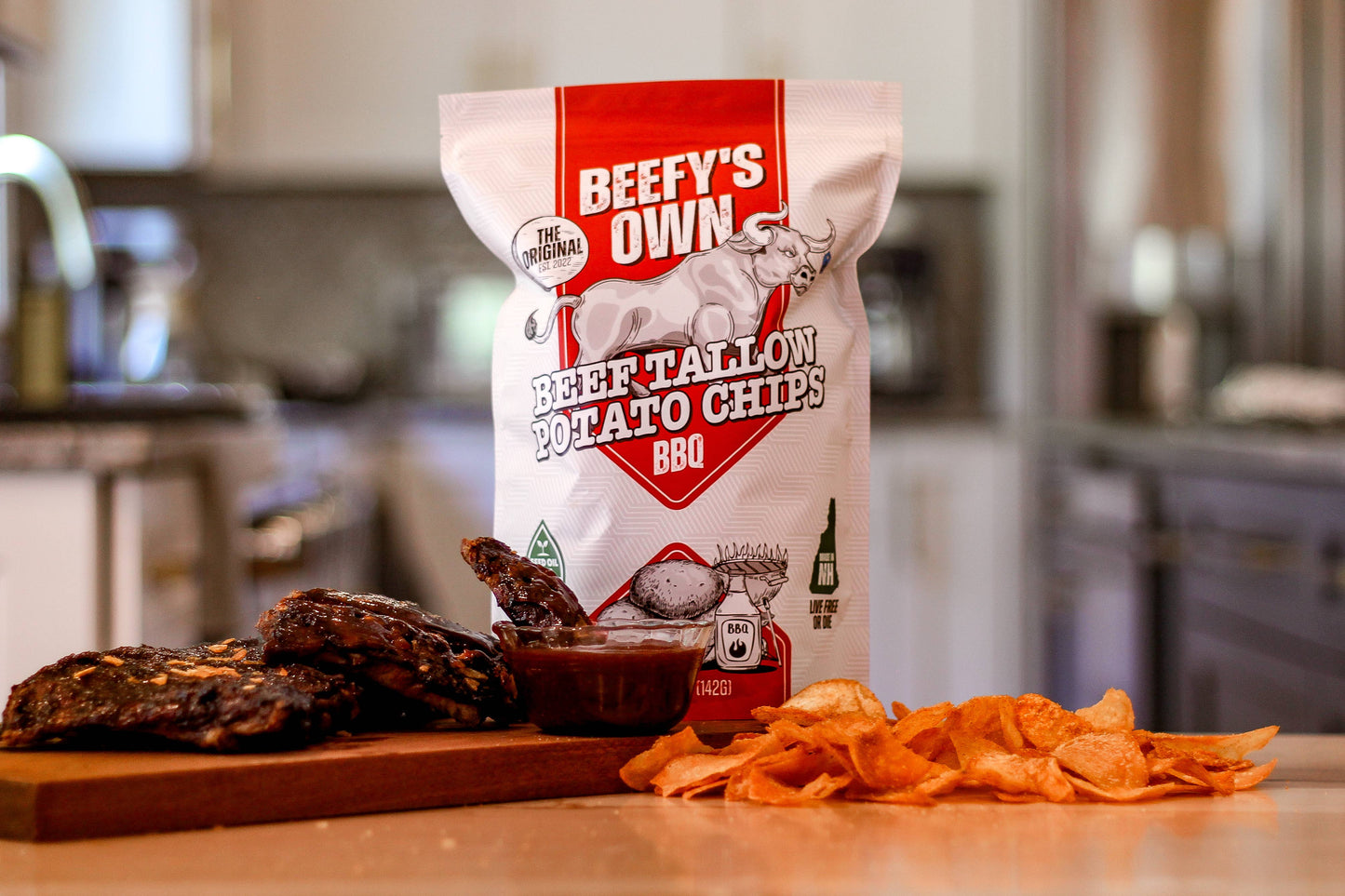 Beef Tallow Potato Chips - BBQ
