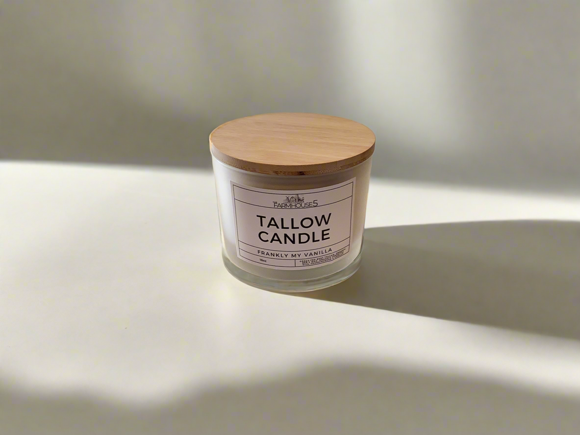16oz Tallow Candles
