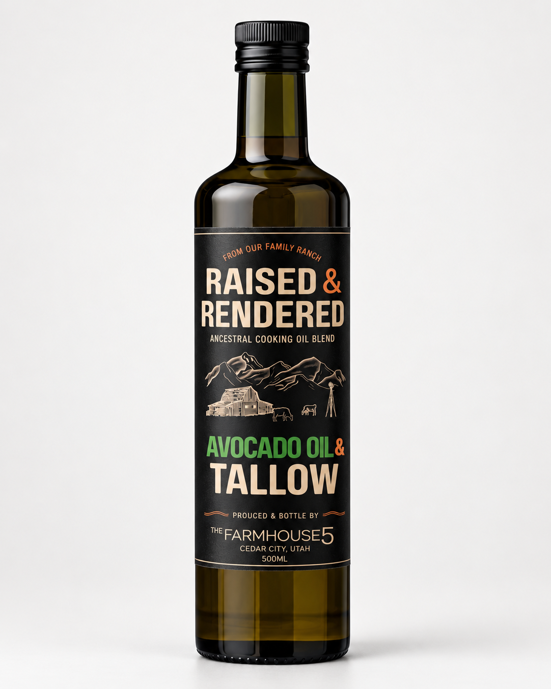 Raised & Rendered - Organic Avocado Oil & Tallow Cooking Blend