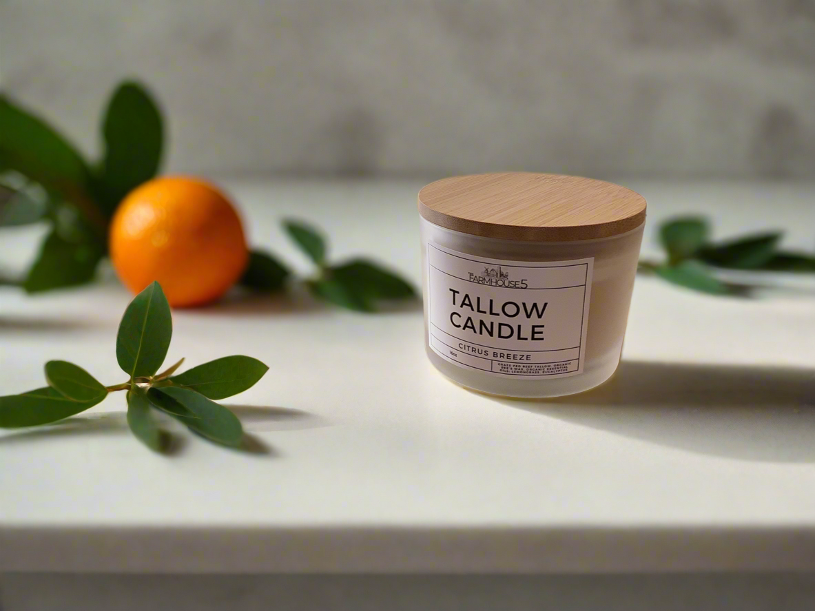 16oz Tallow Candles