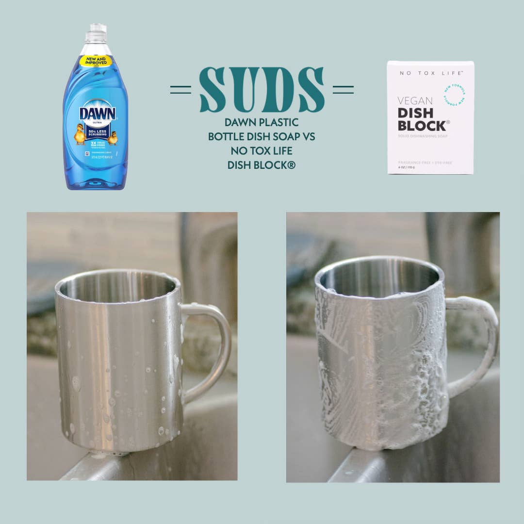 DISH BLOCK® solid dish soap  6 oz | 170 g - No Tox Life