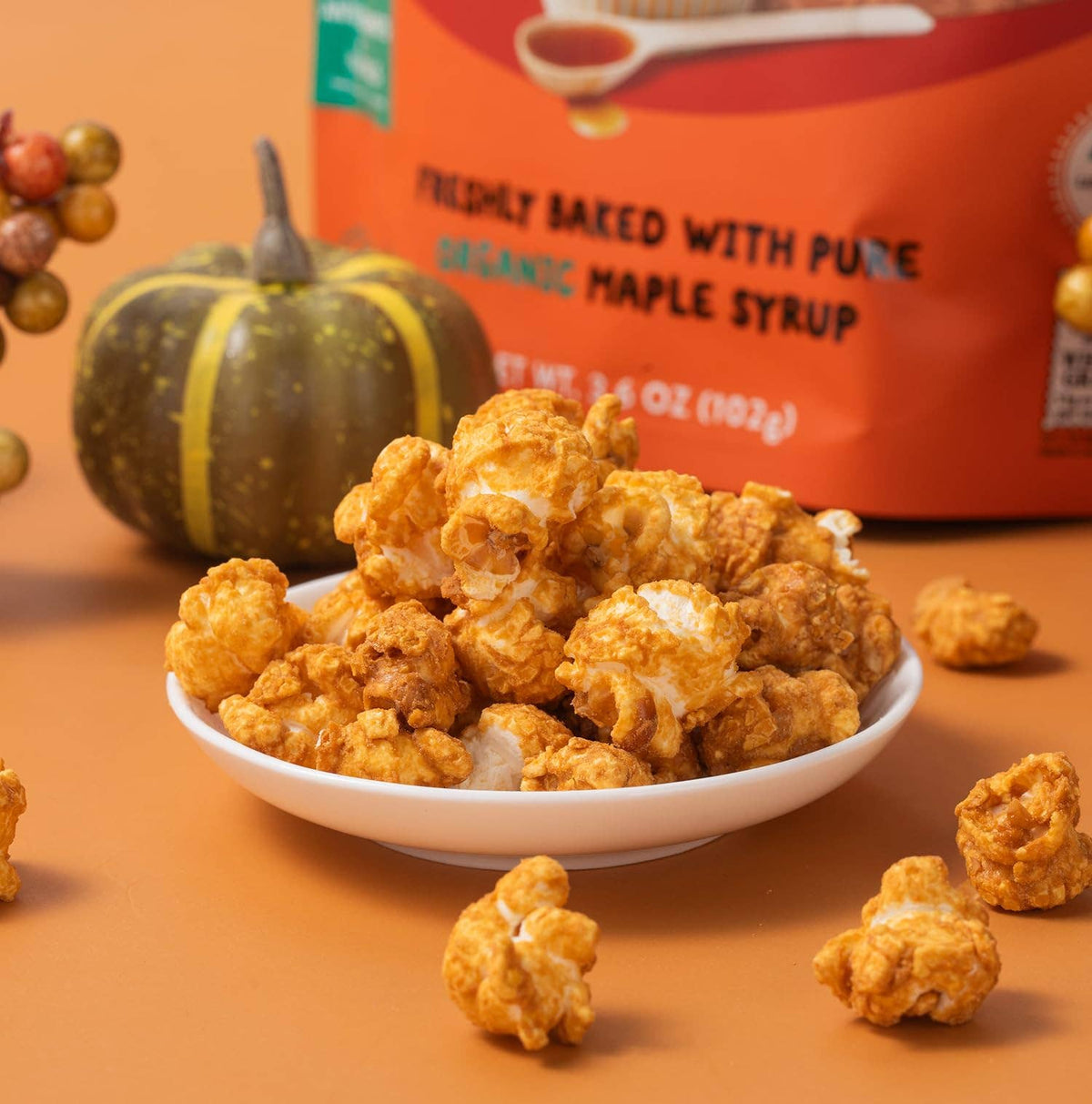 Maple Pop! Organic Maple Caramel Popcorn - Pumpkin Spice