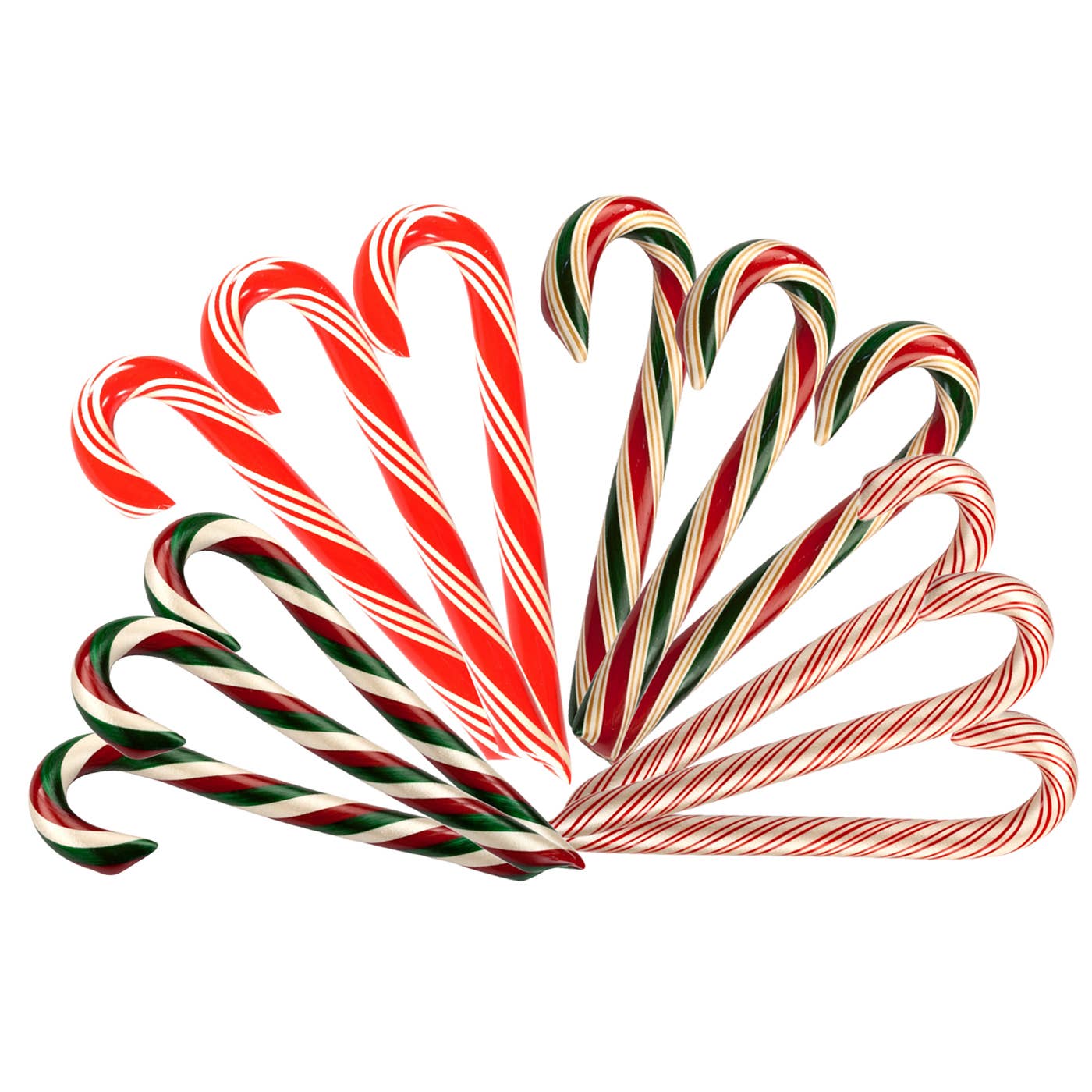 Organic Hand-Spun Jumbo Candy Cane - Strawberry - 1.75 oz