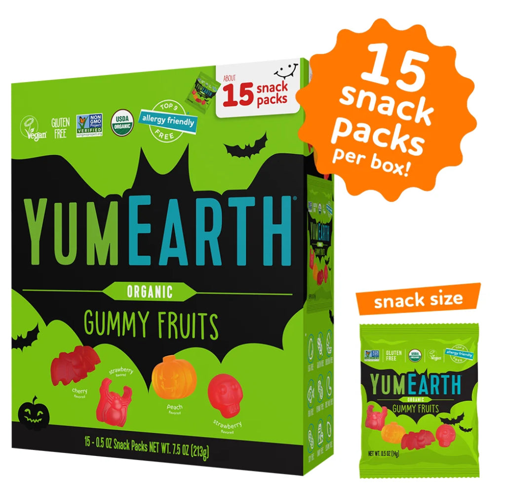 Yum Earth Gummy Fruit Snacks Halloween