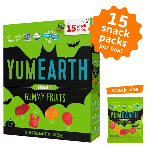 Yum Earth Gummy Fruit Snacks Halloween