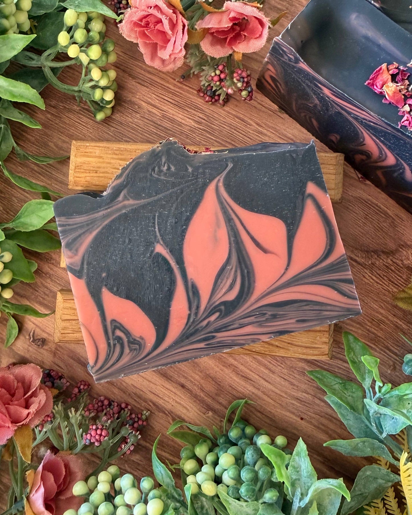 Black Rose Bar Soap | Nourishing Handmade Artisan
