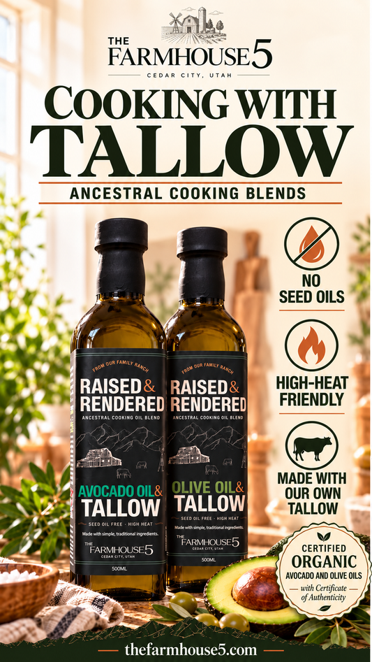 Raised & Rendered - Ancestral Tallow & Organic Oil Blend