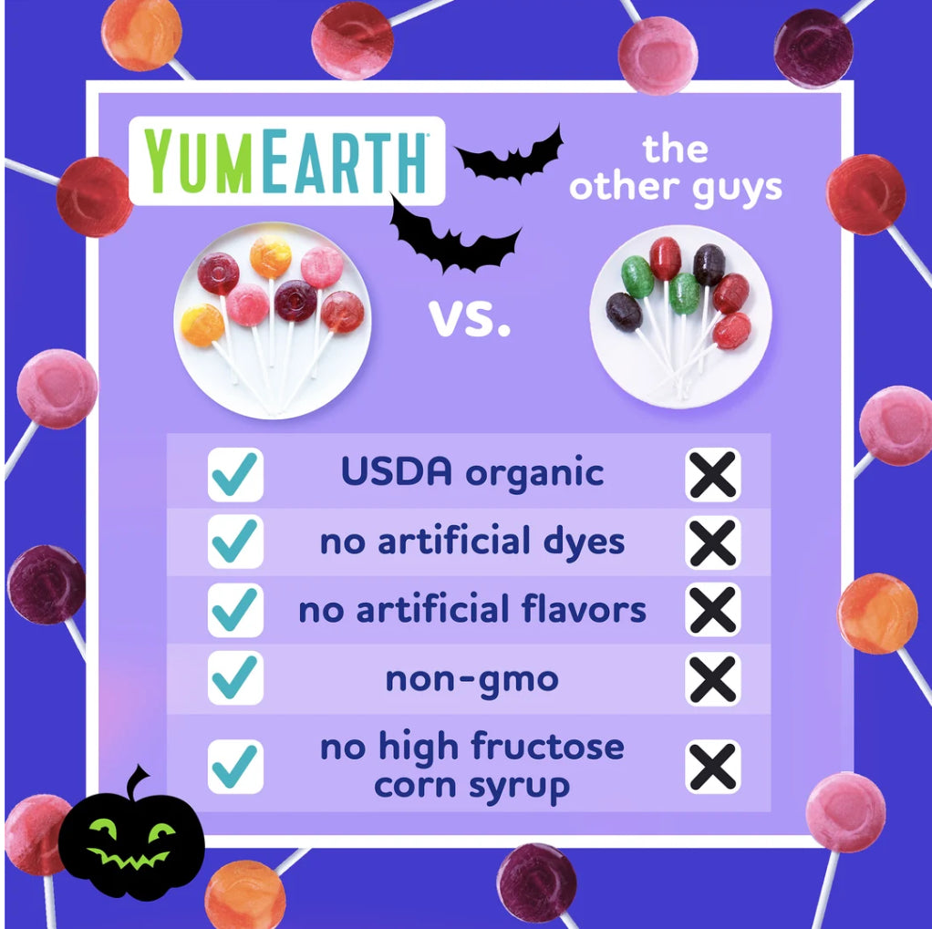 Yum Earth Halloween 50 piece Candy Variety Bag