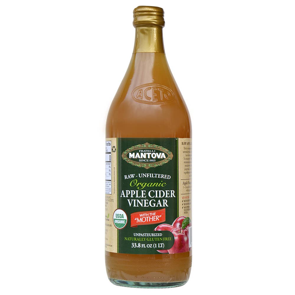 Mantova Org. Raw Unfiltered Apple Cider Vinegar, 34 fl. oz.