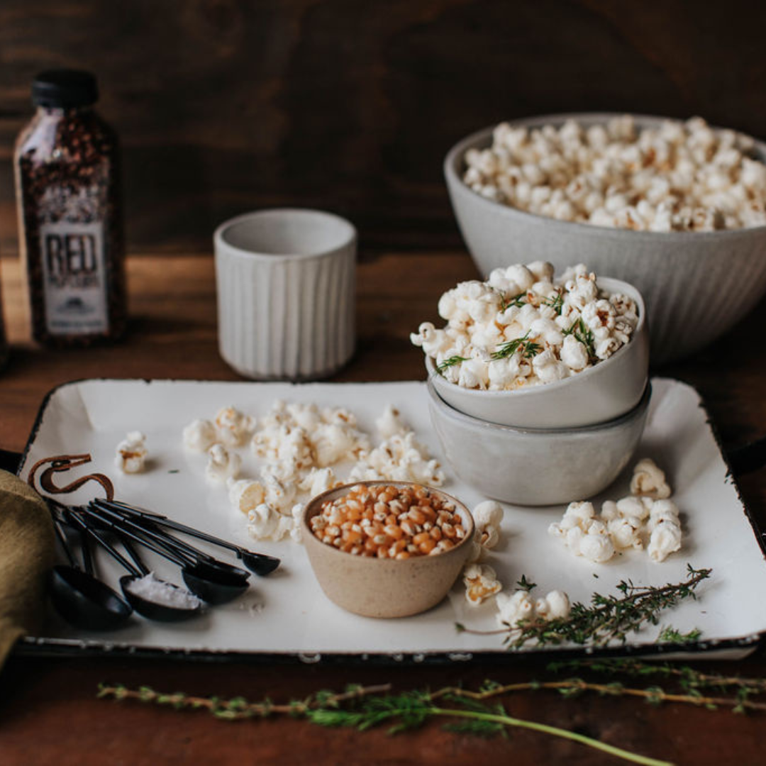 Yellow Bottled Popcorn Kernels.- Non-GMO, Locally Grown