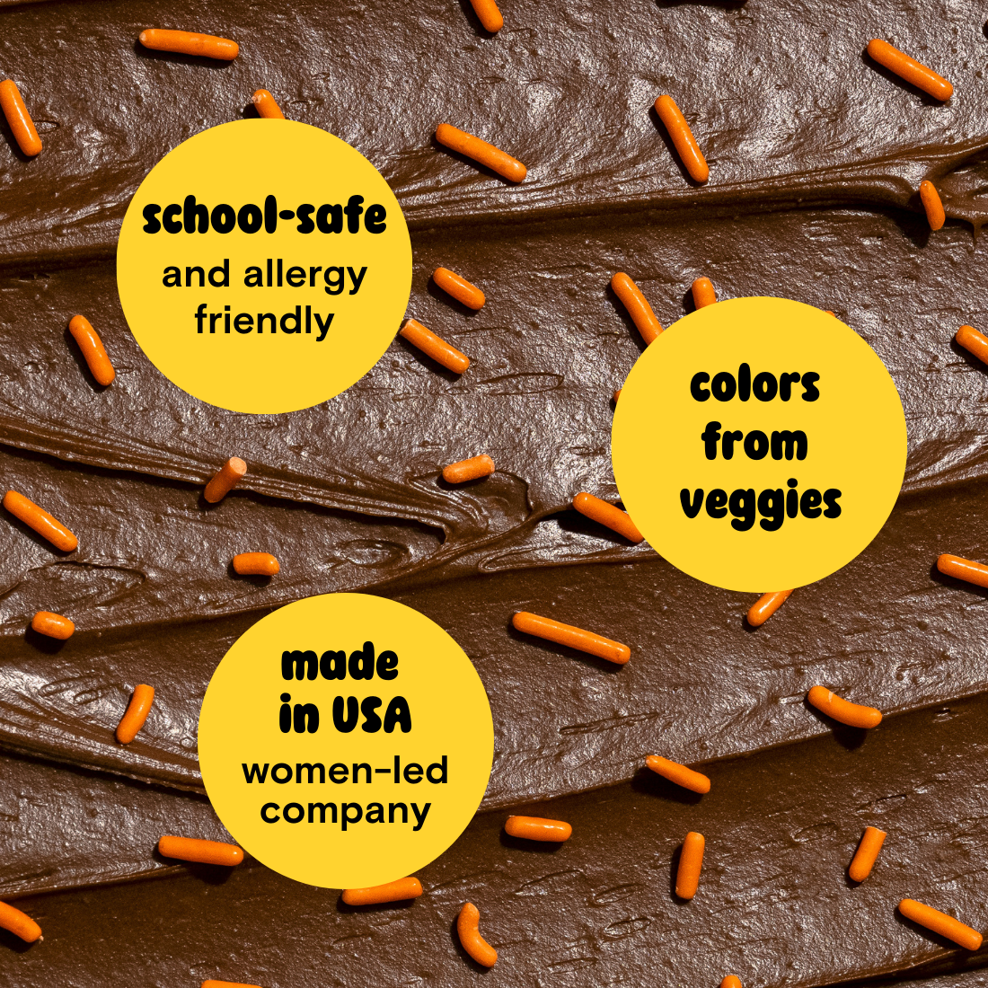 Dye-Free Softies Sprinkles: Orange