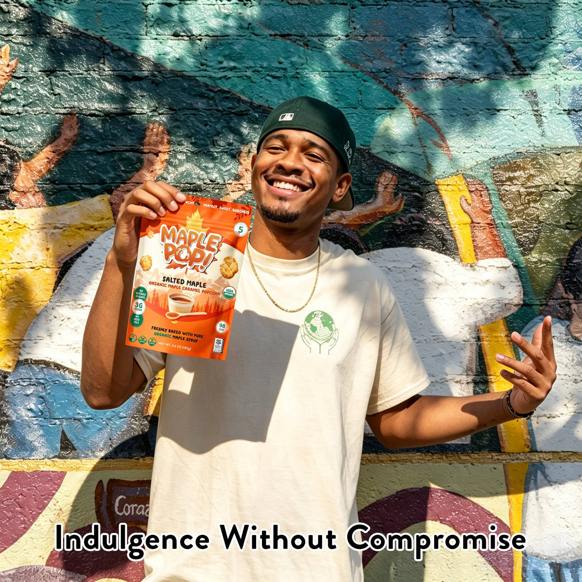 Maple Pop! Organic Maple Caramel Popcorn - Salted Maple