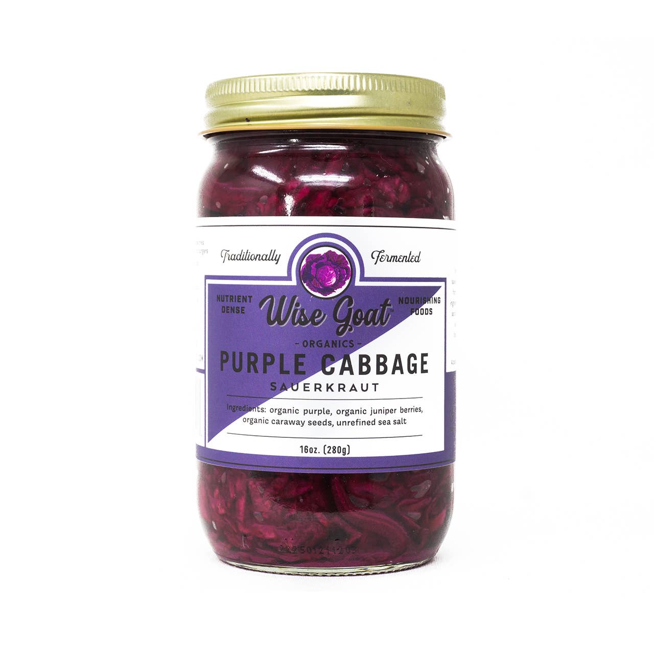 Organic Purple Cabbage Kraut - Pickled Vegetables