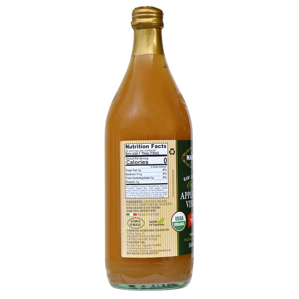 Mantova Org. Raw Unfiltered Apple Cider Vinegar, 34 fl. oz.
